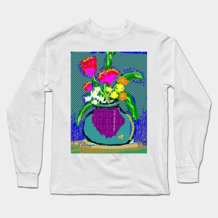 Mod Bouquet When I'm feeling Blue Long Sleeve T-Shirt